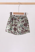 Camouflage print shorts