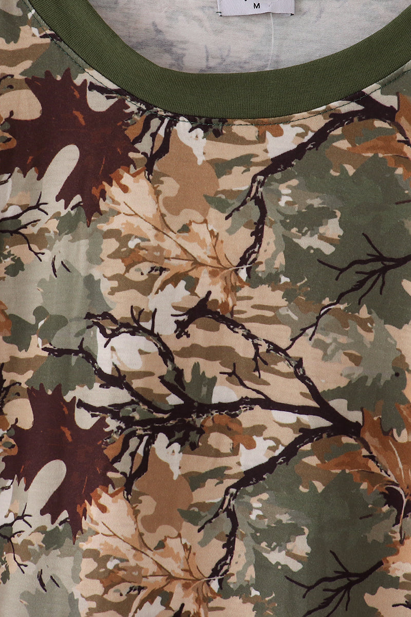 Camo leave dad&me sweatshirt