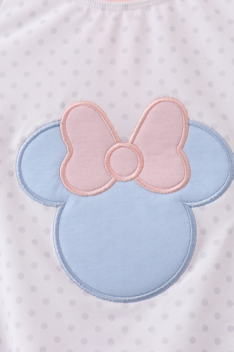 Character applique  ruffle rashguard