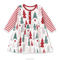 Baby Girl's Christmas Trees Cotton Dress