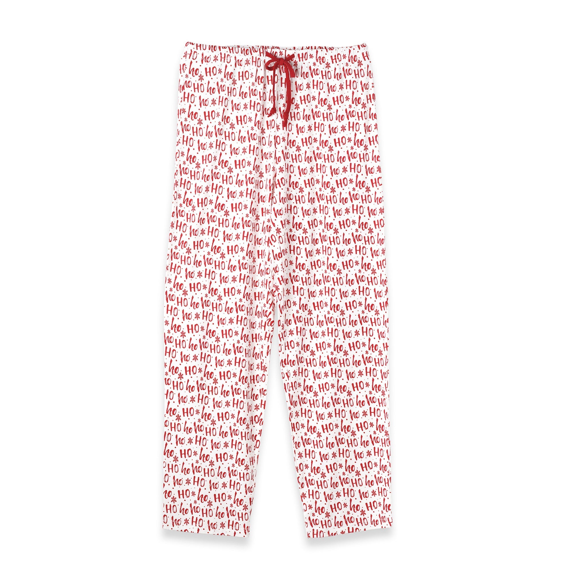 Christmas Ho-Ho-Ho Adult Bamboo Pajama Pants-Family Matching